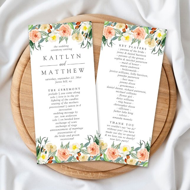 The Spring Blossoms Wedding Collection Programme (Creator Uploaded)