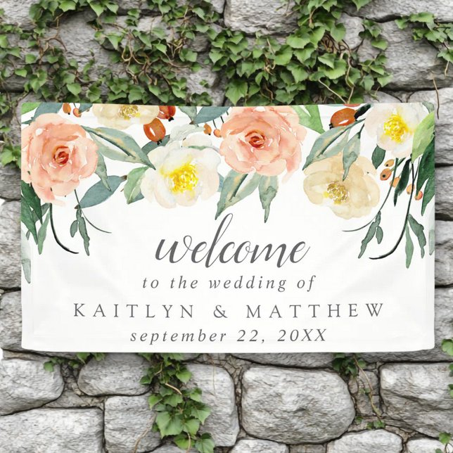 The Spring Blossoms Wedding Collection Welcome Banner (Creator Uploaded)