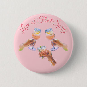 The Spritz Squad   Aperol Bachelorette Party Theme 6 Cm Round Badge