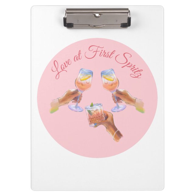 The Spritz Squad | Aperol Bachelorette Party Theme Clipboard (Front)