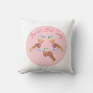 The Spritz Squad   Aperol Bachelorette Party Theme Cushion