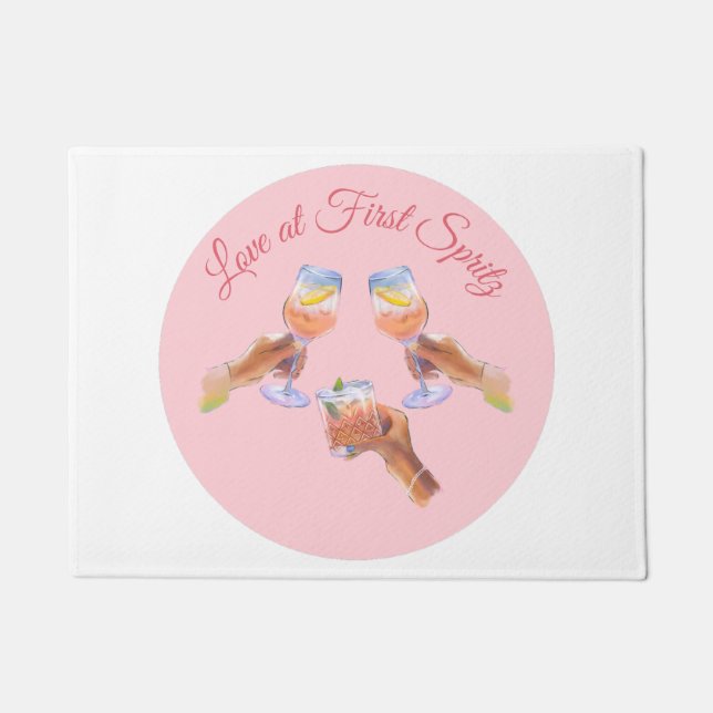 The Spritz Squad | Aperol Bachelorette Party Theme Doormat (Front)
