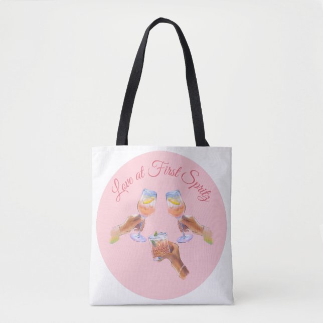 The Spritz Squad | Aperol Bachelorette Party Theme Tote Bag (Front)