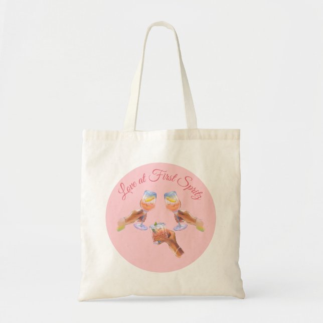 The Spritz Squad | Aperol Bachelorette Party Theme Tote Bag (Front)