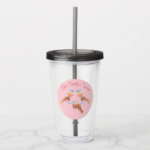 The Spritz Squad   Bachelorette Party Bridal Squad Acrylic Tumbler