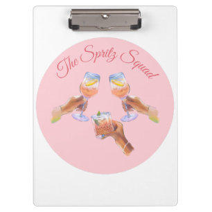 The Spritz Squad Bachelorette Party Bridal Squad Clipboard
