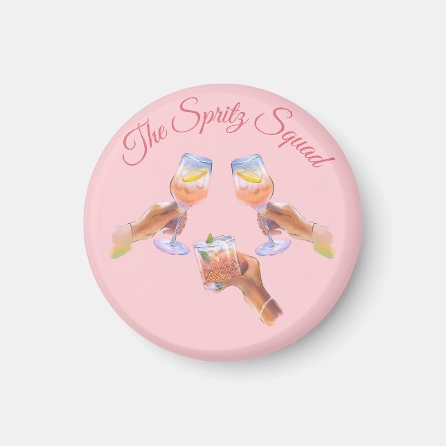 The Spritz Squad | Bachelorette Party Bridal Squad Magnet (Front)