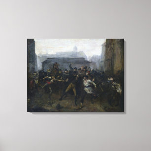 The Spy, Episode of the Siege of Paris, 1871 Canvas Print