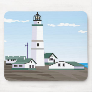 The Square Lighthouse - Mouse Mat