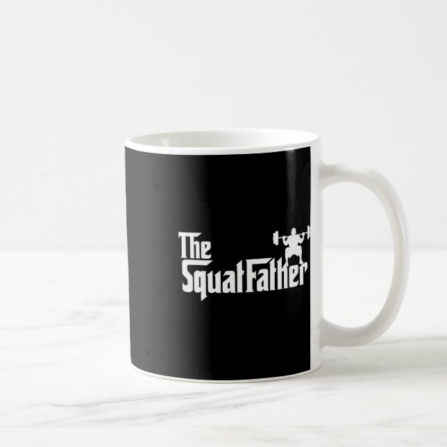The Squat Father Workout Bodybuilder Bodybuilding  Coffee Mug (Right)
