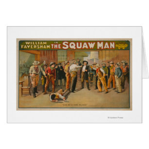 The Squaw Man Western Drama Theatre Poster