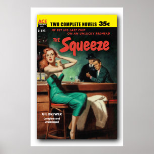 The Squeeze - Gil Brewer pb Cover Poster 1955