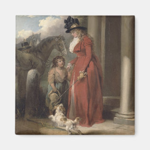 The Squire's Door, c.1790 (oil on canvas) Magnet