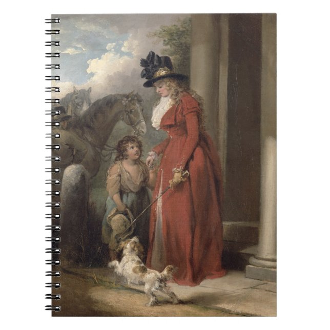 The Squire's Door, c.1790 (oil on canvas) Notebook (Front)