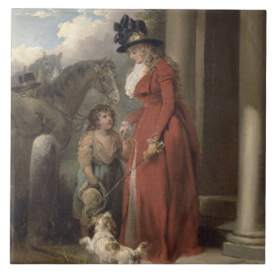 The Squire's Door, c.1790 (oil on canvas) Tile