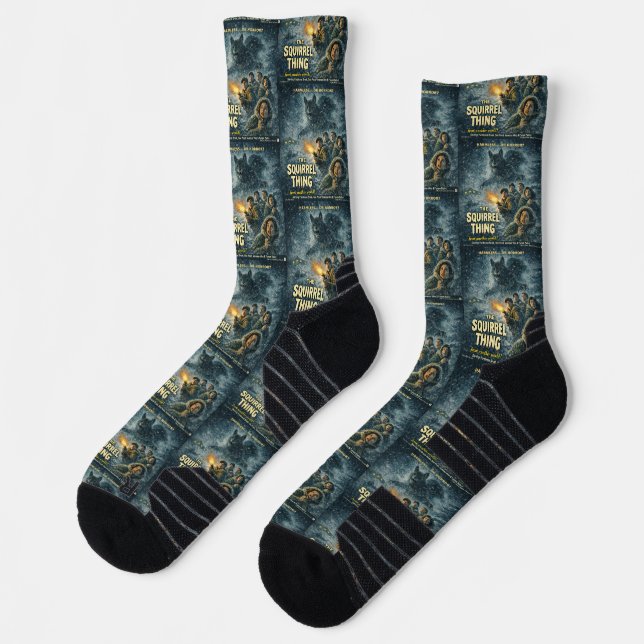 The Squirrel Thing Movie Parody Socks (Left)