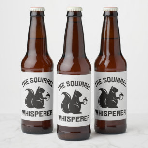 The Squirrel Whisperer   Squirrel Lover Beer Bottle Label