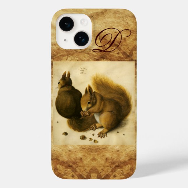 THE SQUIRREL WITH NUTS MONOGRAM Case-Mate iPhone CASE (Back)