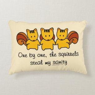 The squirrels steal my sanity Humour Decorative Cushion