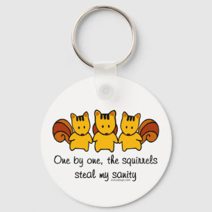 The squirrels steal my sanity key ring