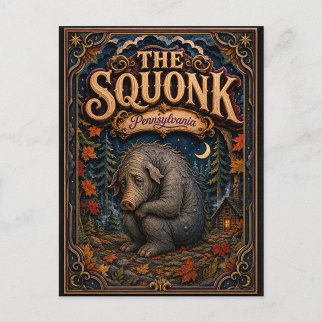 The Squonk Pennsylvania Popcut Legends Postcard (Front)