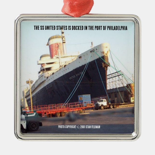 The SS United States Metal Tree Decoration (Front)