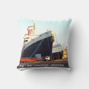 The SS United States Ocean Liner Cushion