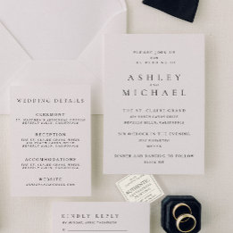 The St. Claire Suite | Elegant Black Tie Wedding