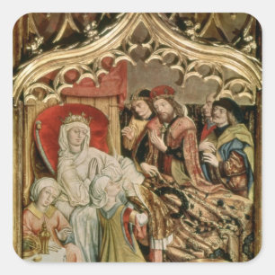 The St. Elizabeth Altarpiece Square Sticker