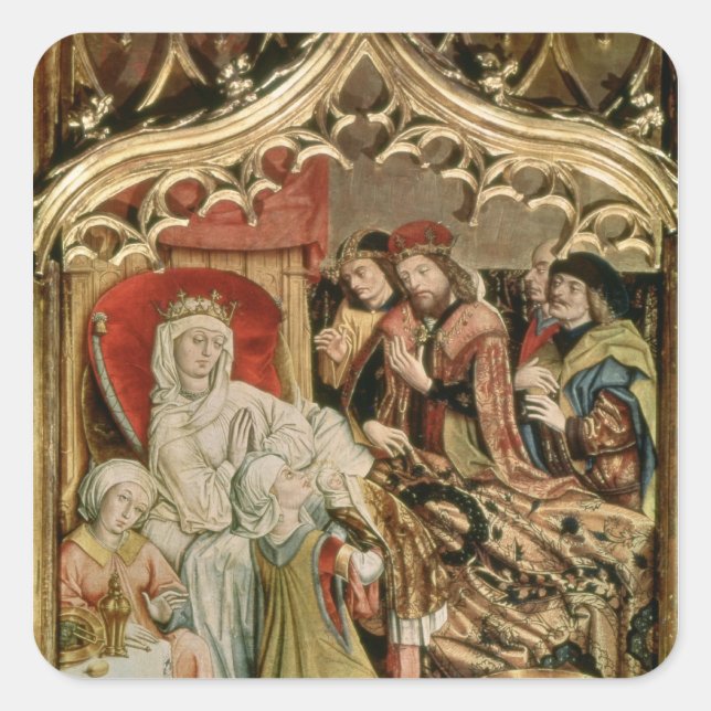 The St. Elizabeth Altarpiece Square Sticker (Front)
