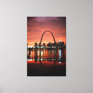 The St. Louis Arch at Dusk Photograph Canvas Print
