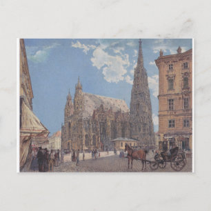 The St. Stephen's Cathedral in Vienna by Rudolf Postcard