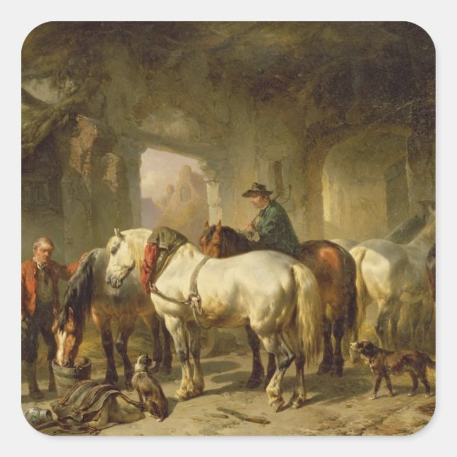 The Stable Square Sticker (Front)