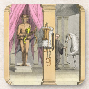 The stables of Caligula's horse, Incitata, c.1800- Coaster