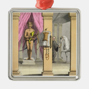The stables of Caligula's horse, Incitata, c.1800- Metal Tree Decoration