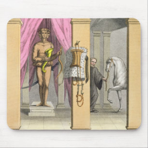 The stables of Caligula's horse, Incitata, c.1800- Mouse Mat