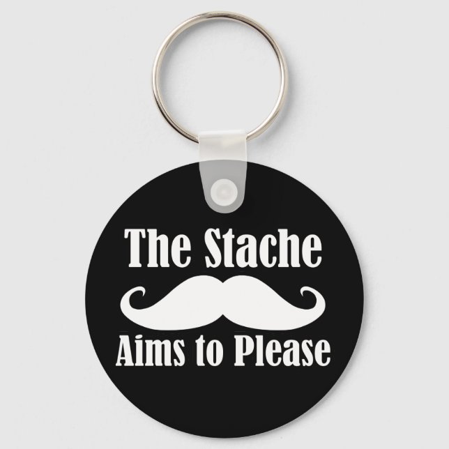 The Stache Aims to Please in Key Ring (Front)