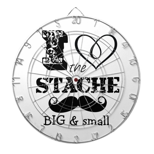 The Stache Moustache Pattern Dartboard (Front)