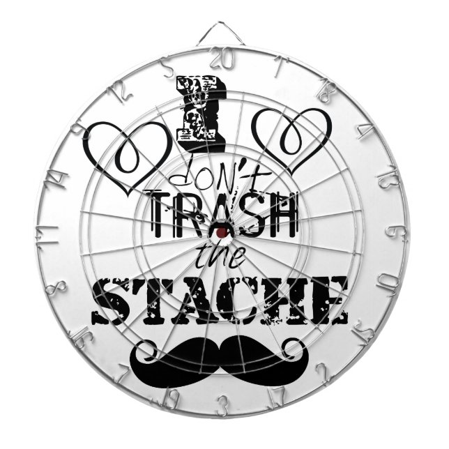The Stache Moustache Pattern Dartboard (Front)