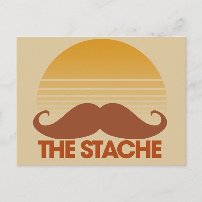 The Stache Postcard (Front)