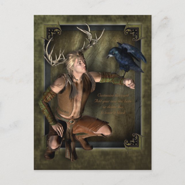 The Stag Customisable Postcard (Front)