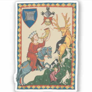 The Stag Hunt, 14th Century Mediaeval Art