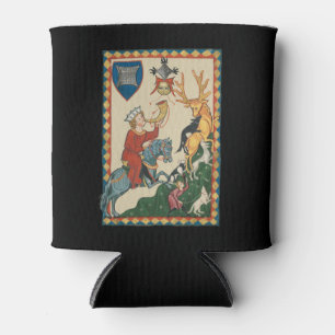 The Stag Hunt, 14th Century Mediaeval Art Can Cooler