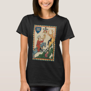 The Stag Hunt, 14th Century Mediaeval Art T-Shirt