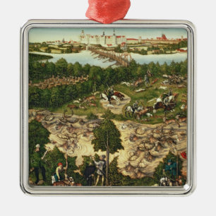The Stag Hunt Metal Tree Decoration