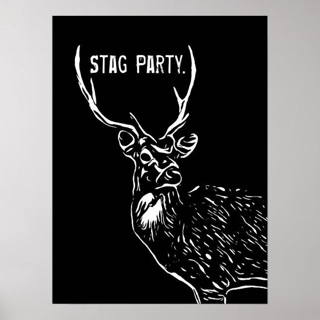 The Stag, party poster (Front)