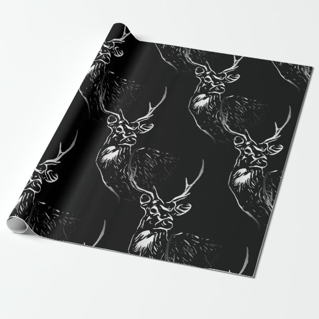 The Stag wrapping paper (Unrolled)