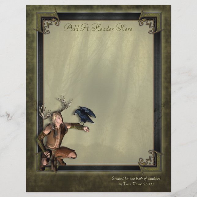 The Stag Writing Paper (Front)