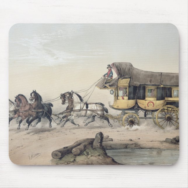 The Stage Coach Mouse Mat (Front)