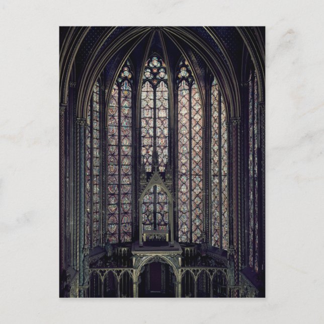 The stained glass window postcard (Front)